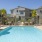 a swimming pool in a backyard